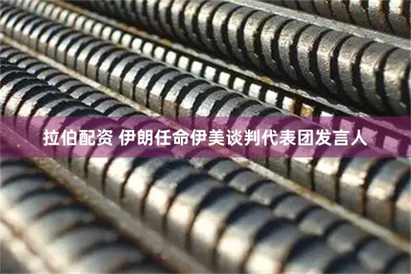 拉伯配资 伊朗任命伊美谈判代表团发言人